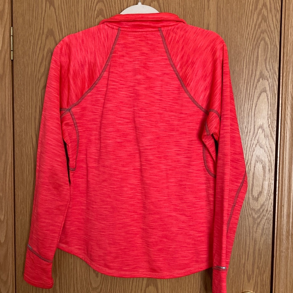Umbro Pink and Gray Quarter-Zip Pullover - Picture 4 of 4